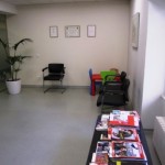 Sala de espera, acomodada para los más pequeños