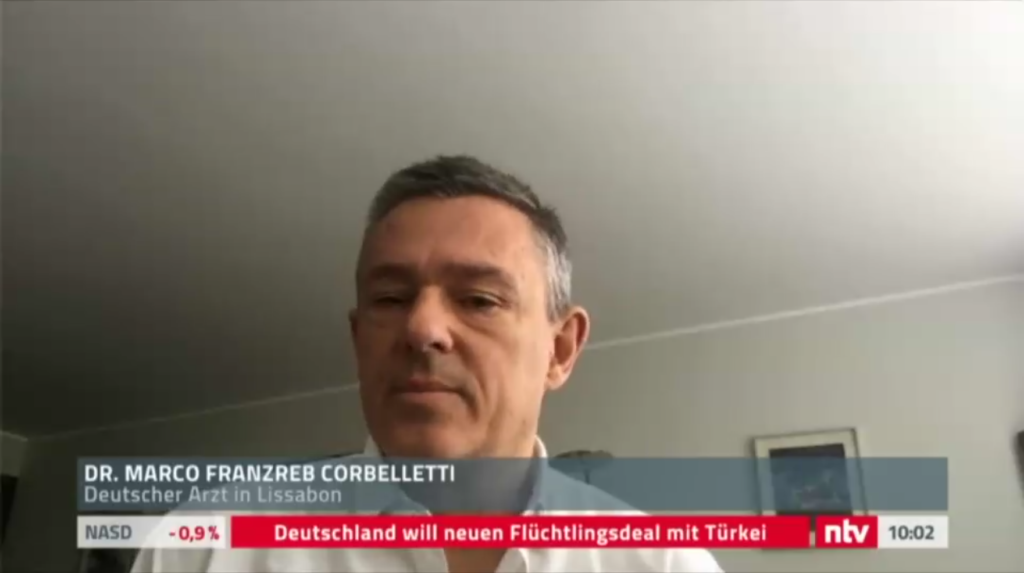 Dr. Franzreb als deutscher Arzt in Lissabon zur COVID Pandemiesituation in Lissabon im deutschen